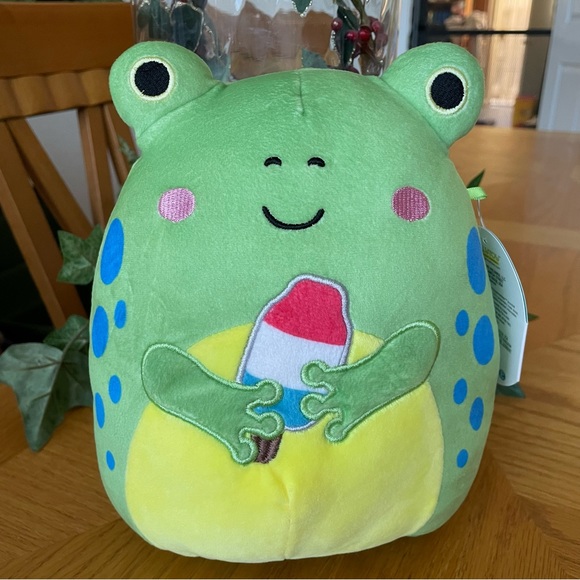 Squishmallows Other - NWT Squishmallows Limell the Frog with Popsicle Plush